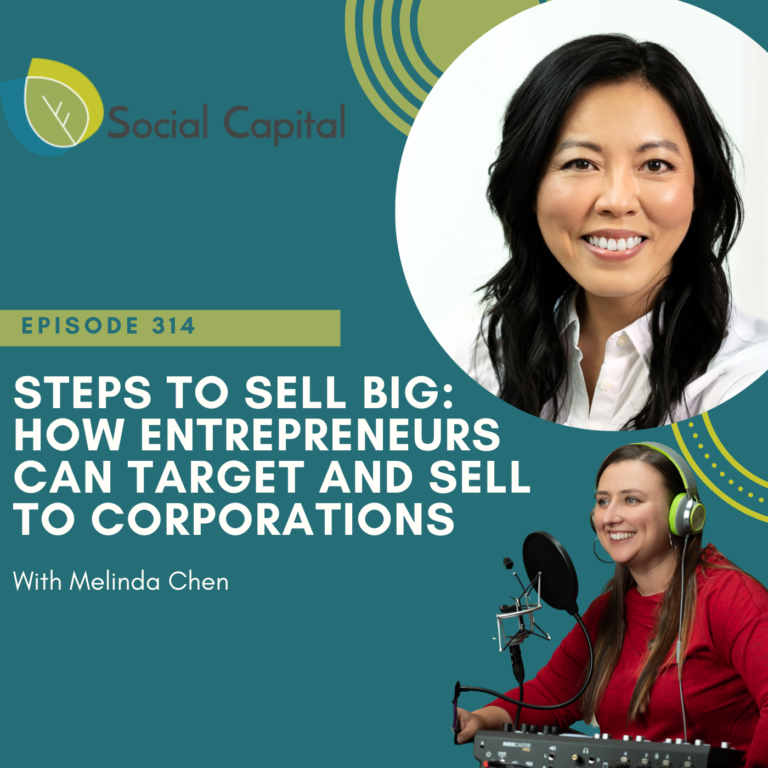314: Steps To Sell Big: How Entrepreneurs Can Target and Sell To Corporations – with Melinda Chen